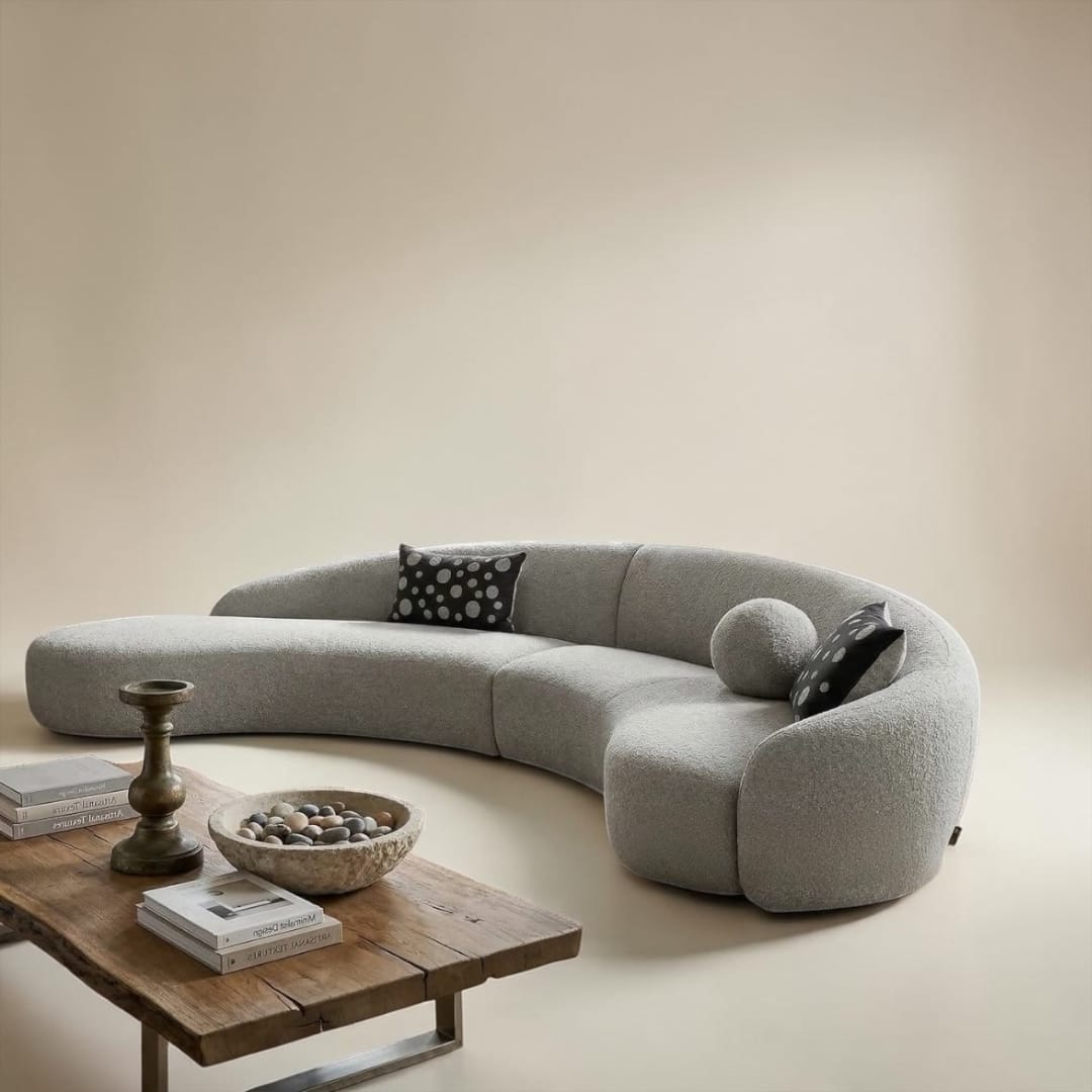Home Atelier Jones Performance Boucle Curve Sofa