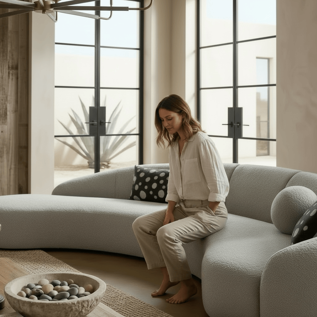 Home Atelier Jones Performance Boucle Curve Sofa