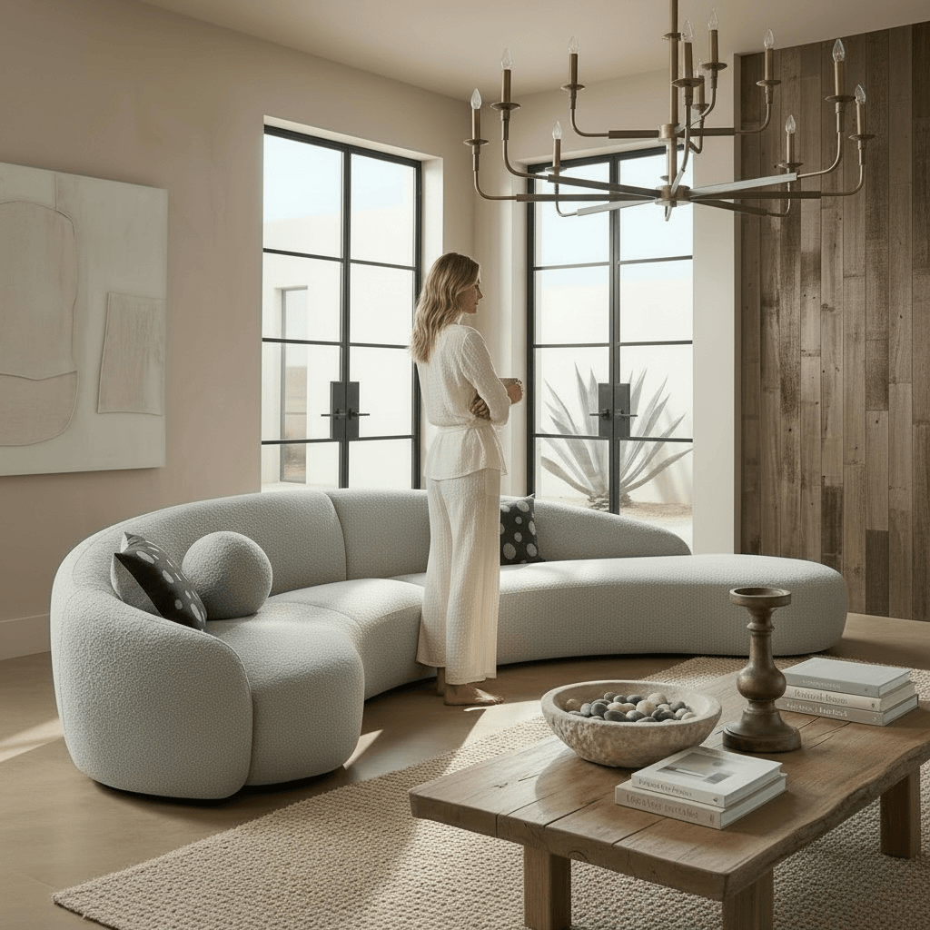 Home Atelier Jones Performance Boucle Curve Sofa