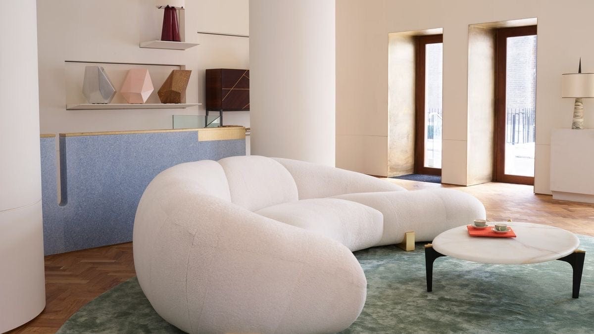 Home Atelier Jones Performance Boucle Curve Sofa