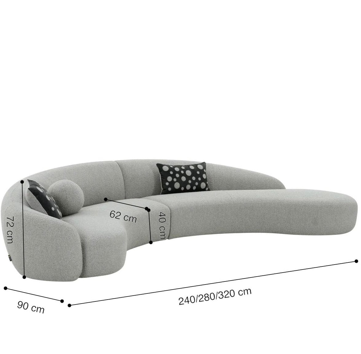 Home Atelier Jones Sectional Curve Sofa