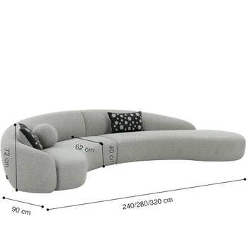 Home Atelier Jones Sectional Curve Sofa