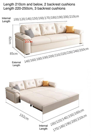 Home Atelier Josephine Scratch Resistant Storage Sofa Bed