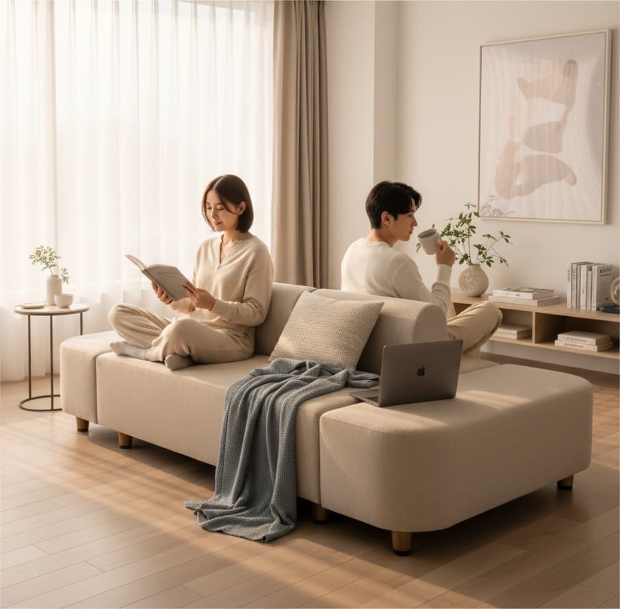 Home Atelier Joshua Island Sectional Sofa