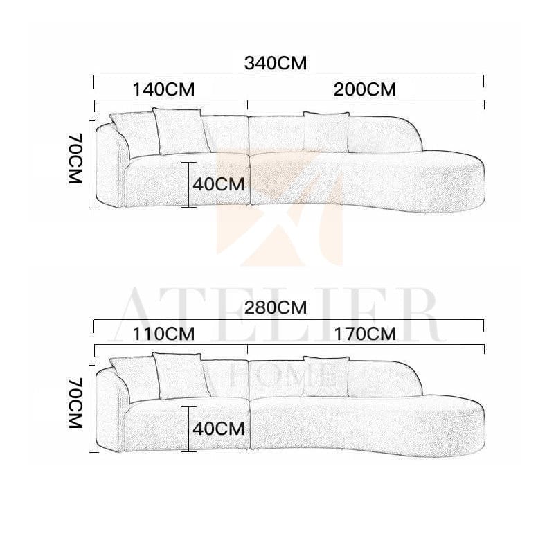 Home Atelier Jovani Performance Curve Sofa