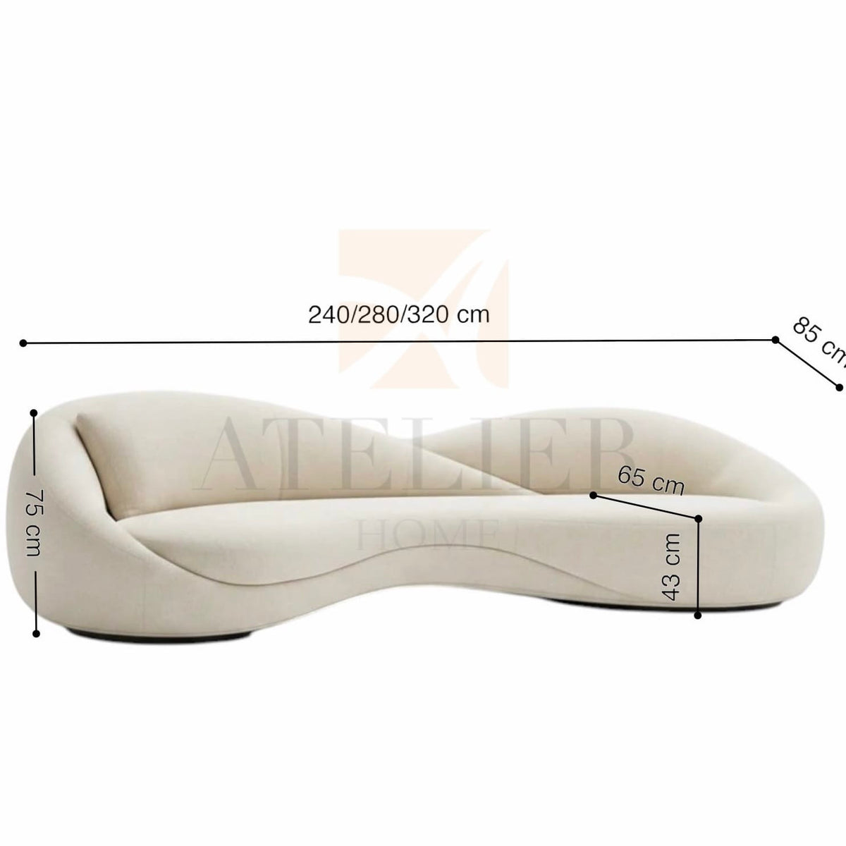 Home Atelier Julie Curve Sofa