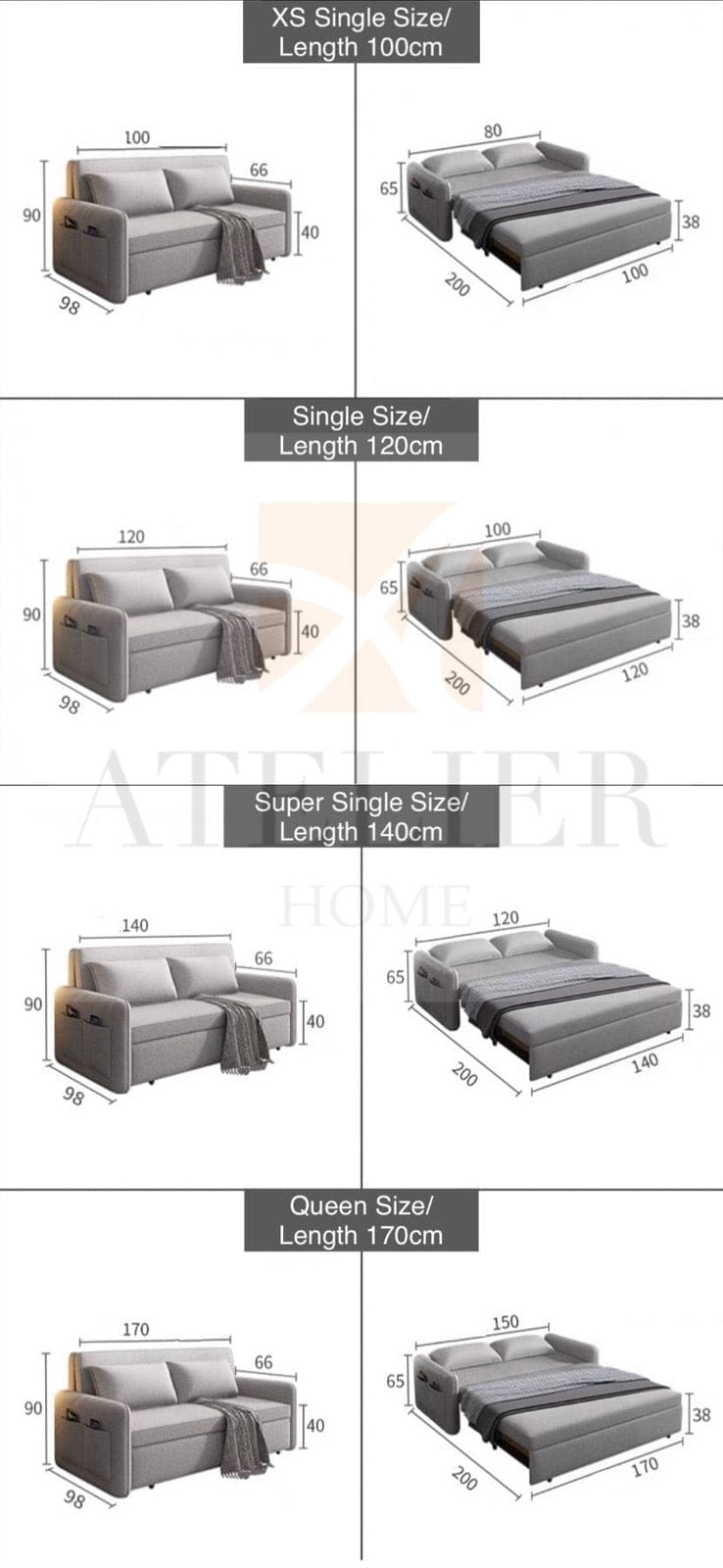 Home Atelier Julien Electric Sofa Bed