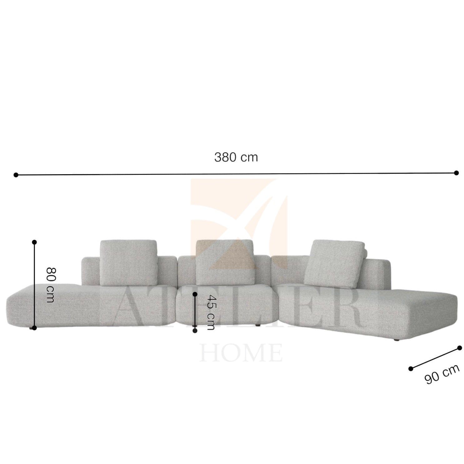 Home Atelier Kai Angular Sectional Sofa