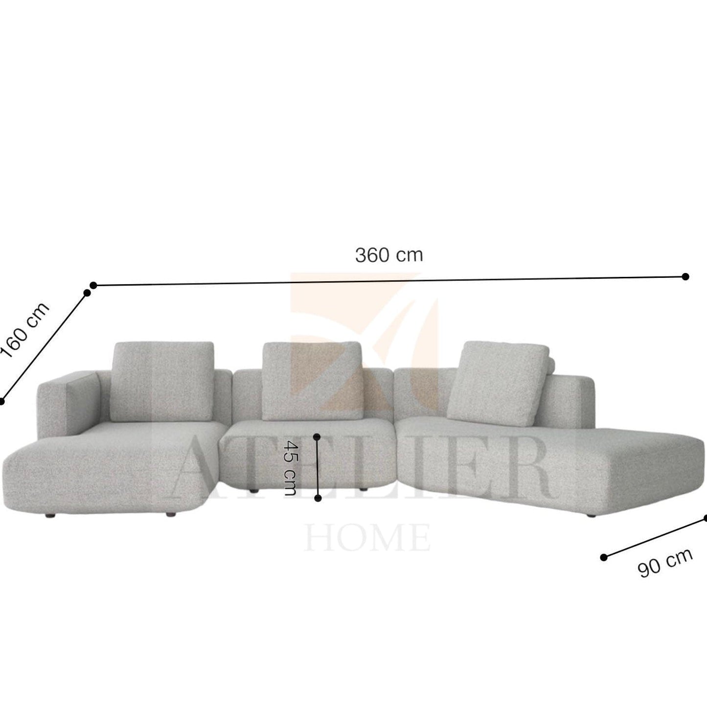 Home Atelier Kai Angular Sectional Sofa