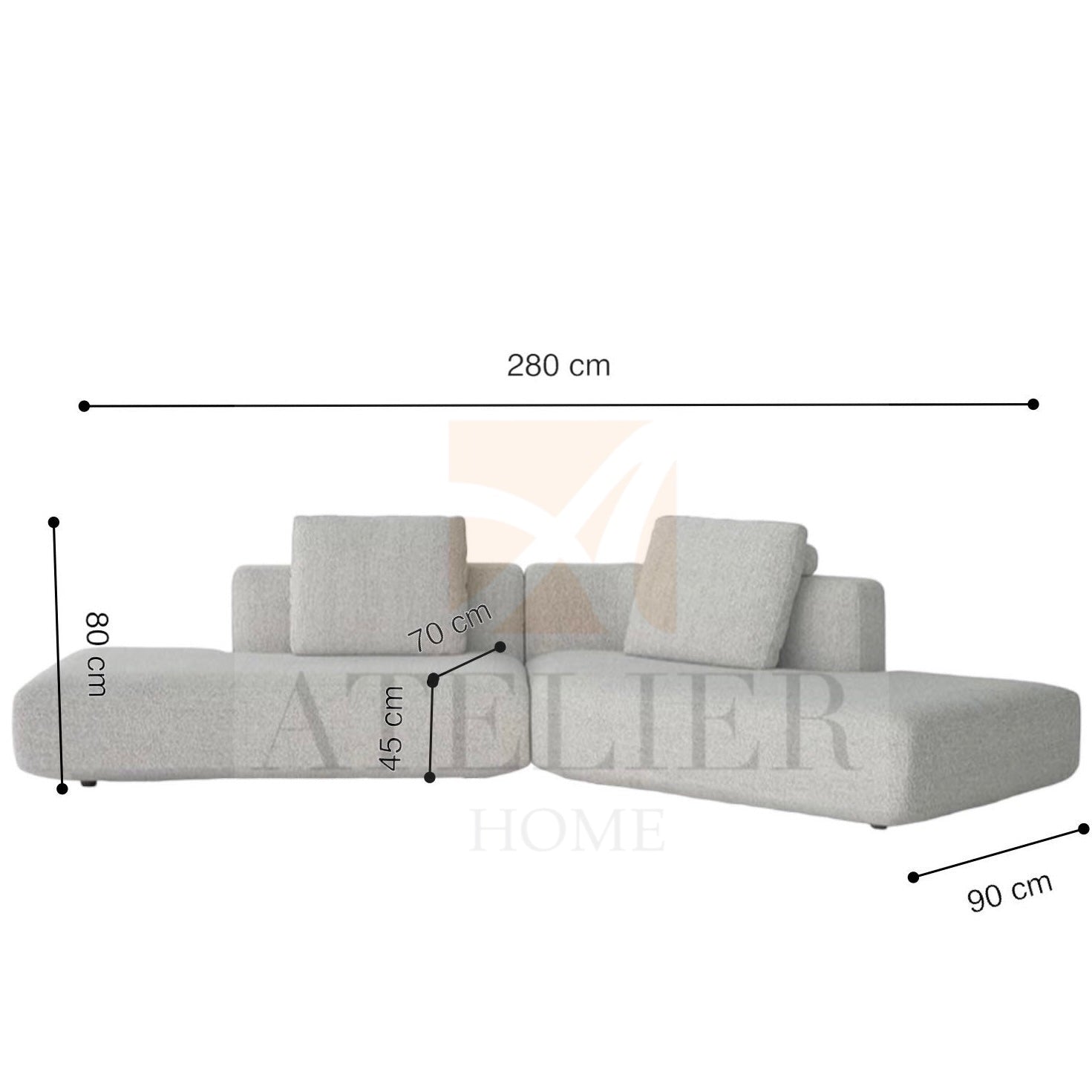 Home Atelier Kai Angular Sectional Sofa