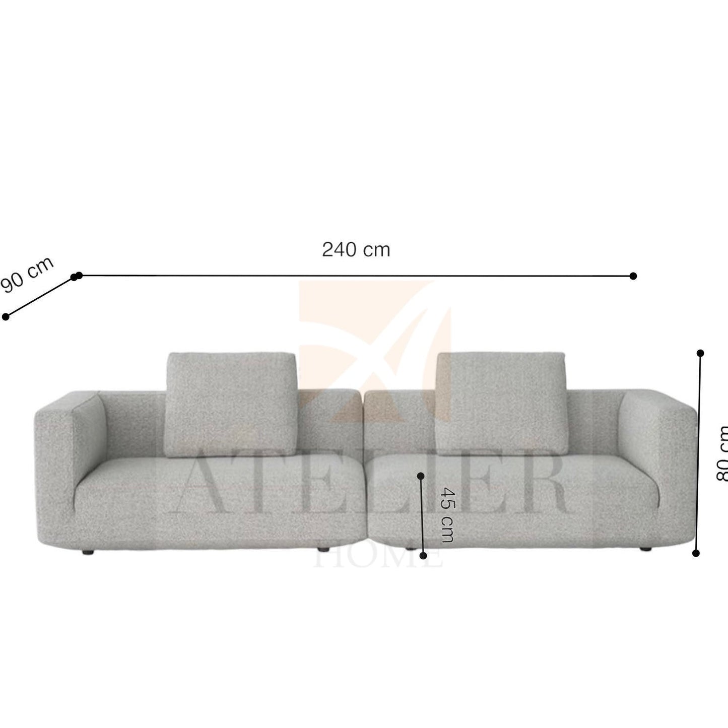 Home Atelier Kai Angular Sectional Sofa