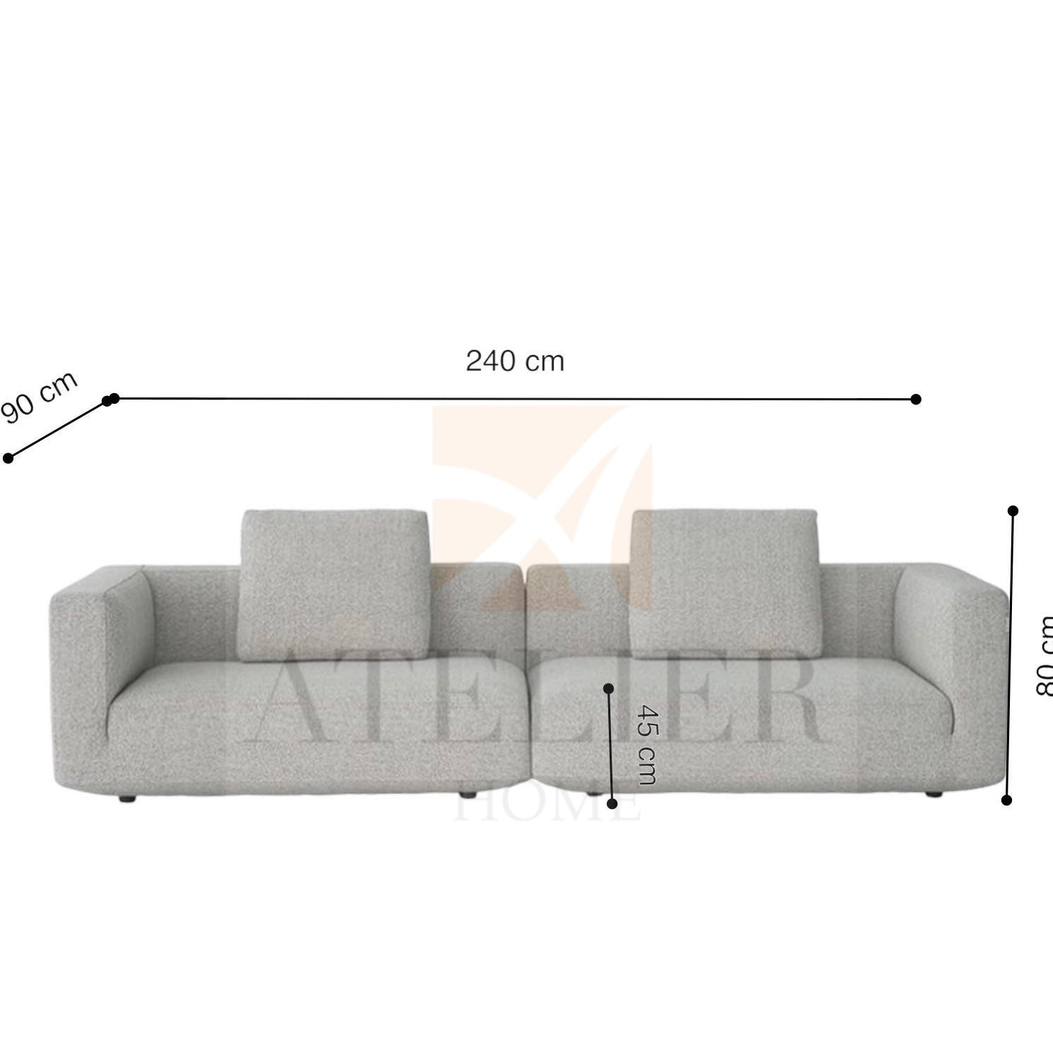 Home Atelier Kai Angular Sectional Sofa