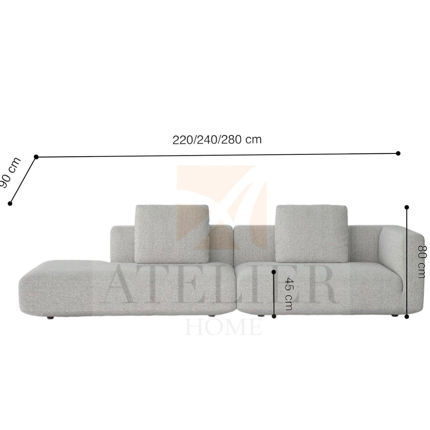 Home Atelier Kai Angular Sectional Sofa