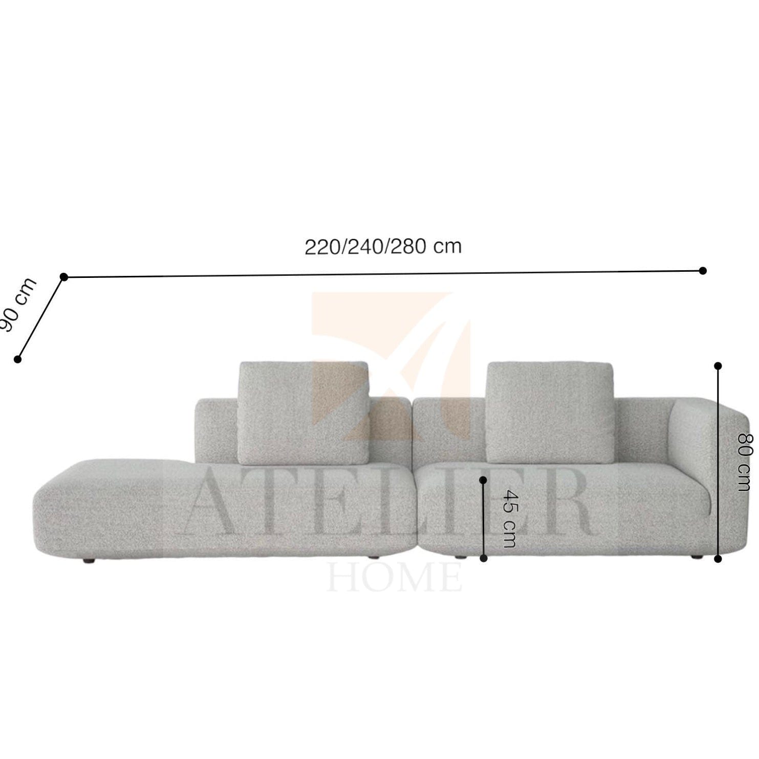 Home Atelier Kai Angular Sectional Sofa