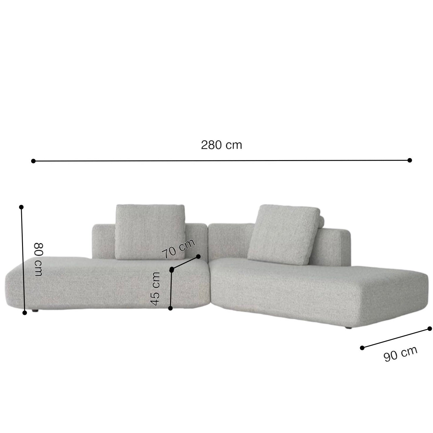 Home Atelier Kai Sectional Curve Sofa