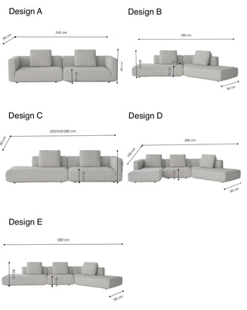 Home Atelier Kai Sectional Curve Sofa