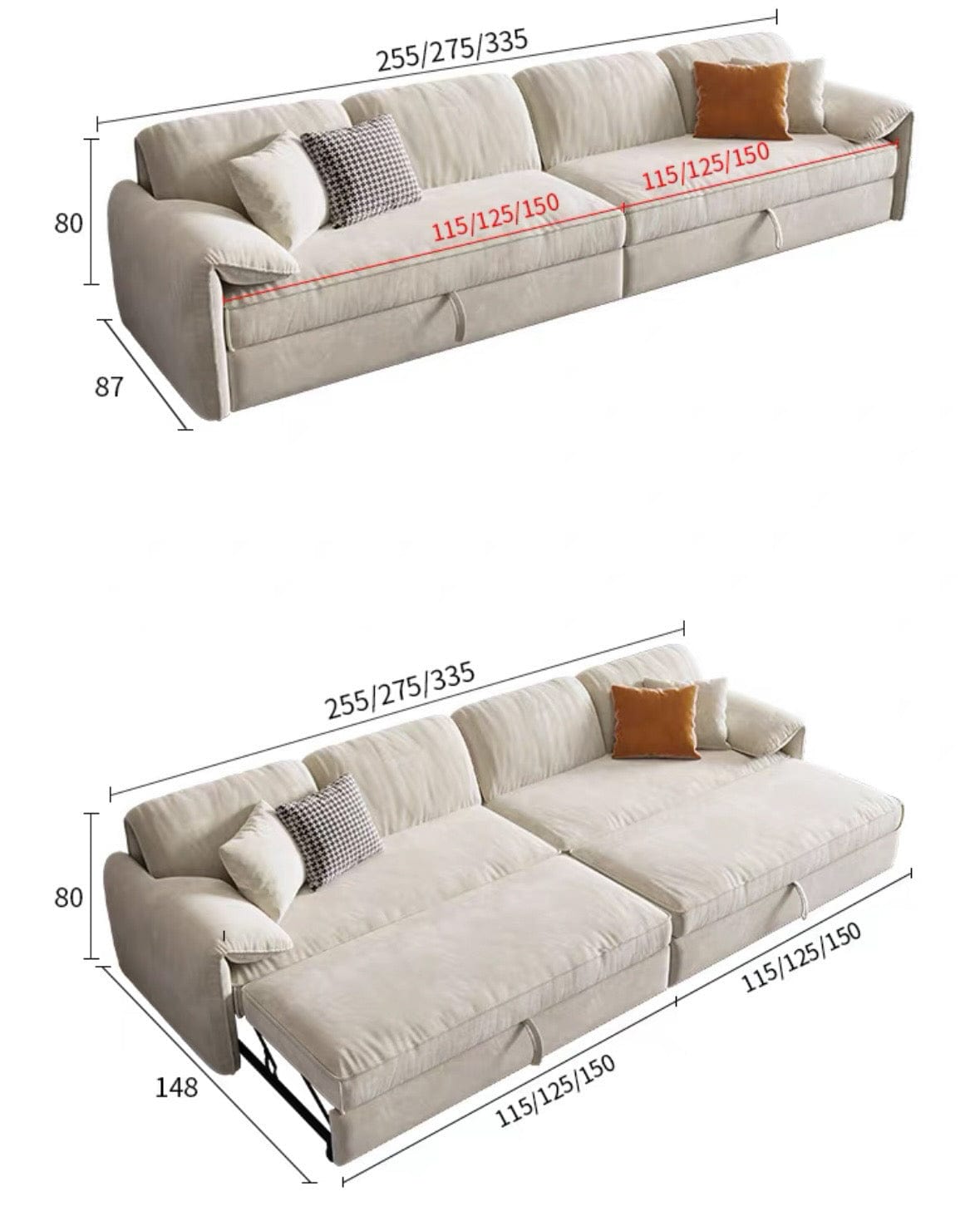 Home Atelier Kanita Scratch Resistant Sofa Bed