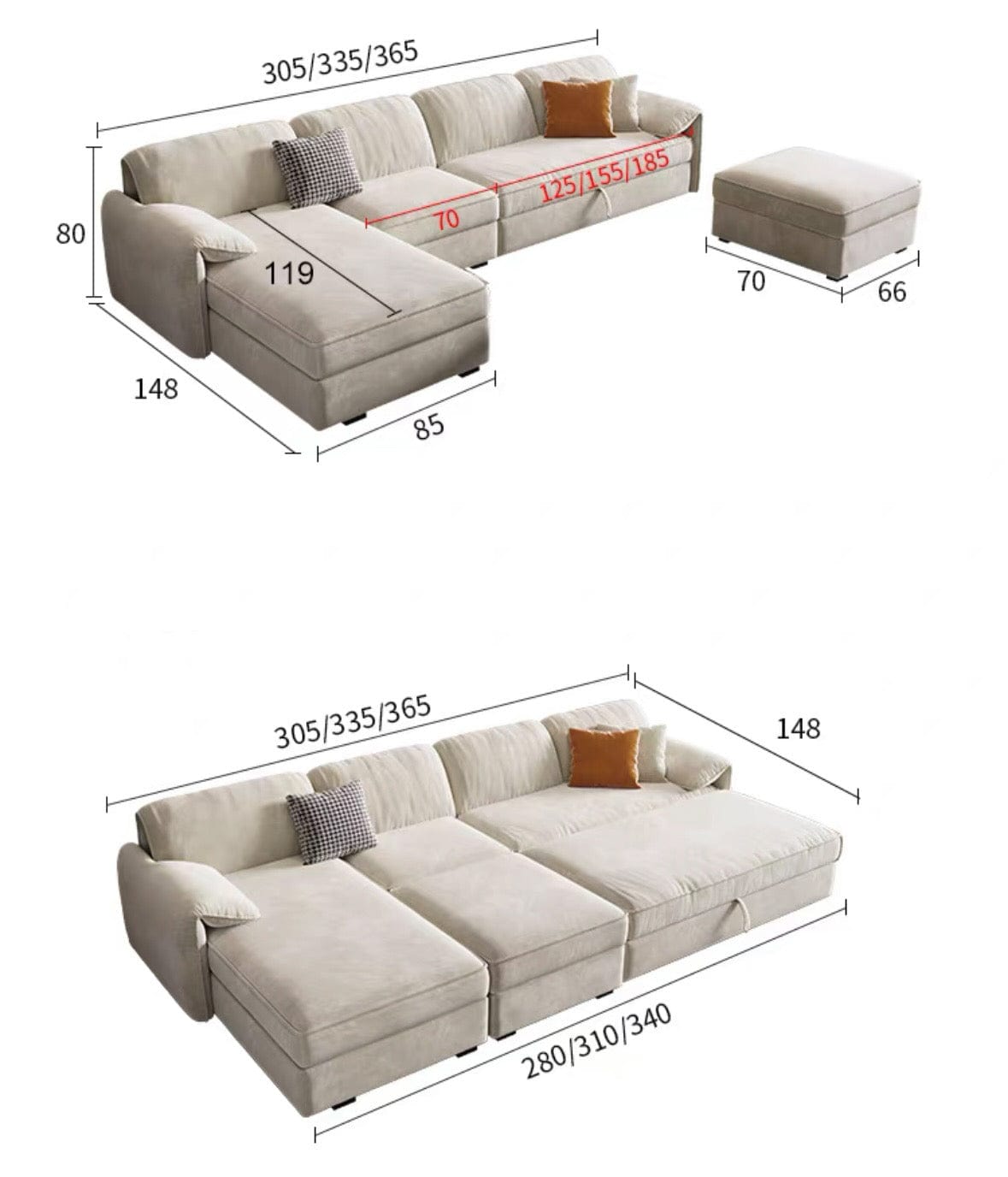 Home Atelier Kanita Scratch Resistant Sofa Bed