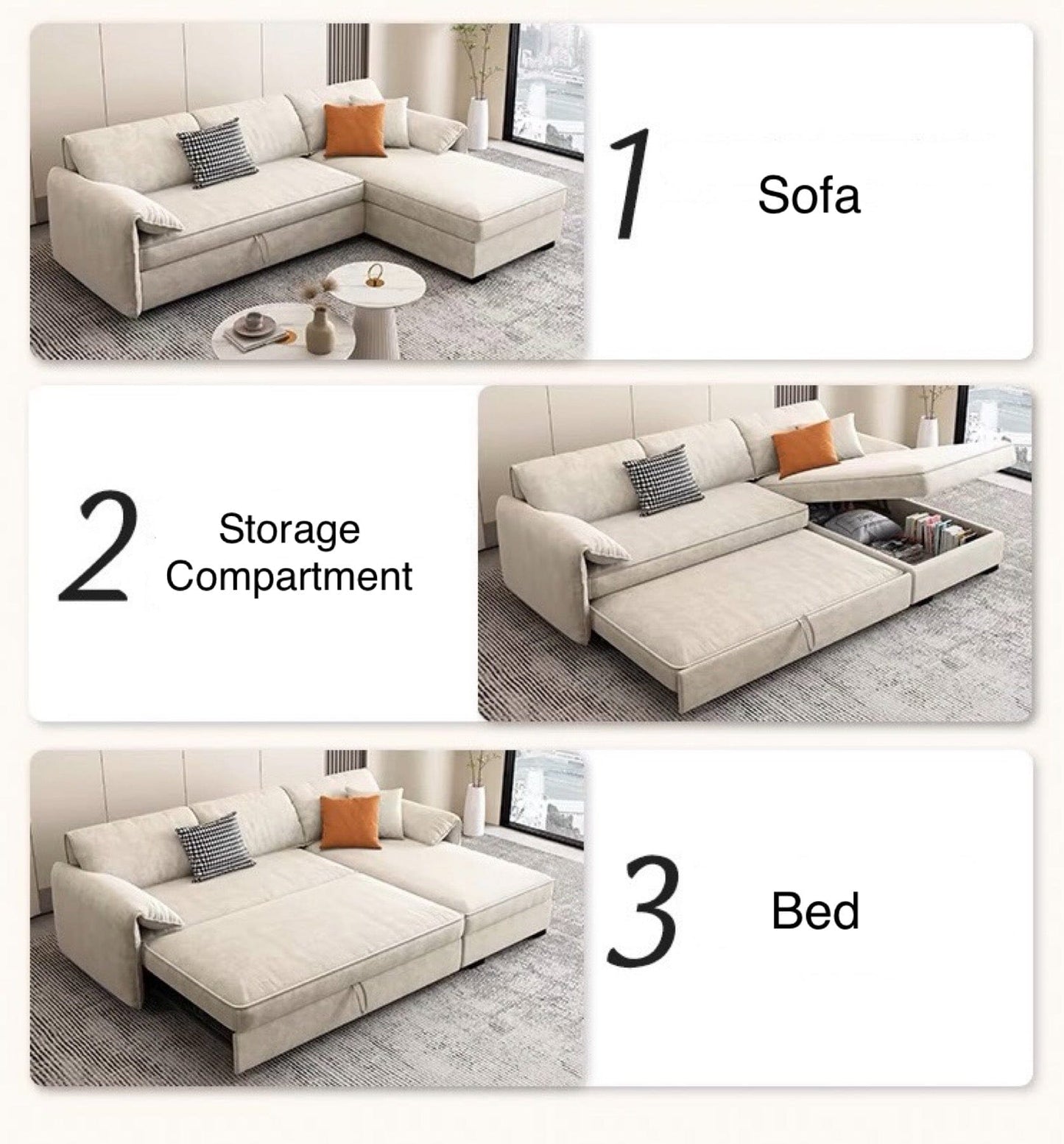 Home Atelier Kanita Scratch Resistant Sofa Bed