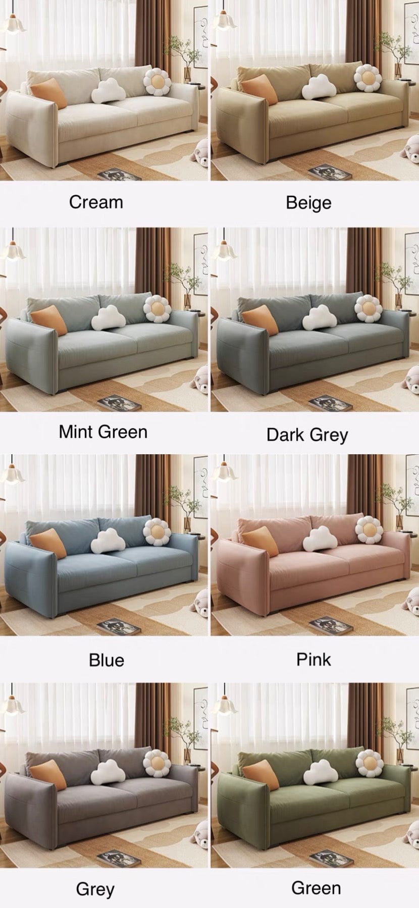 Home Atelier Karen Foldable Sofa Bed with Mattress