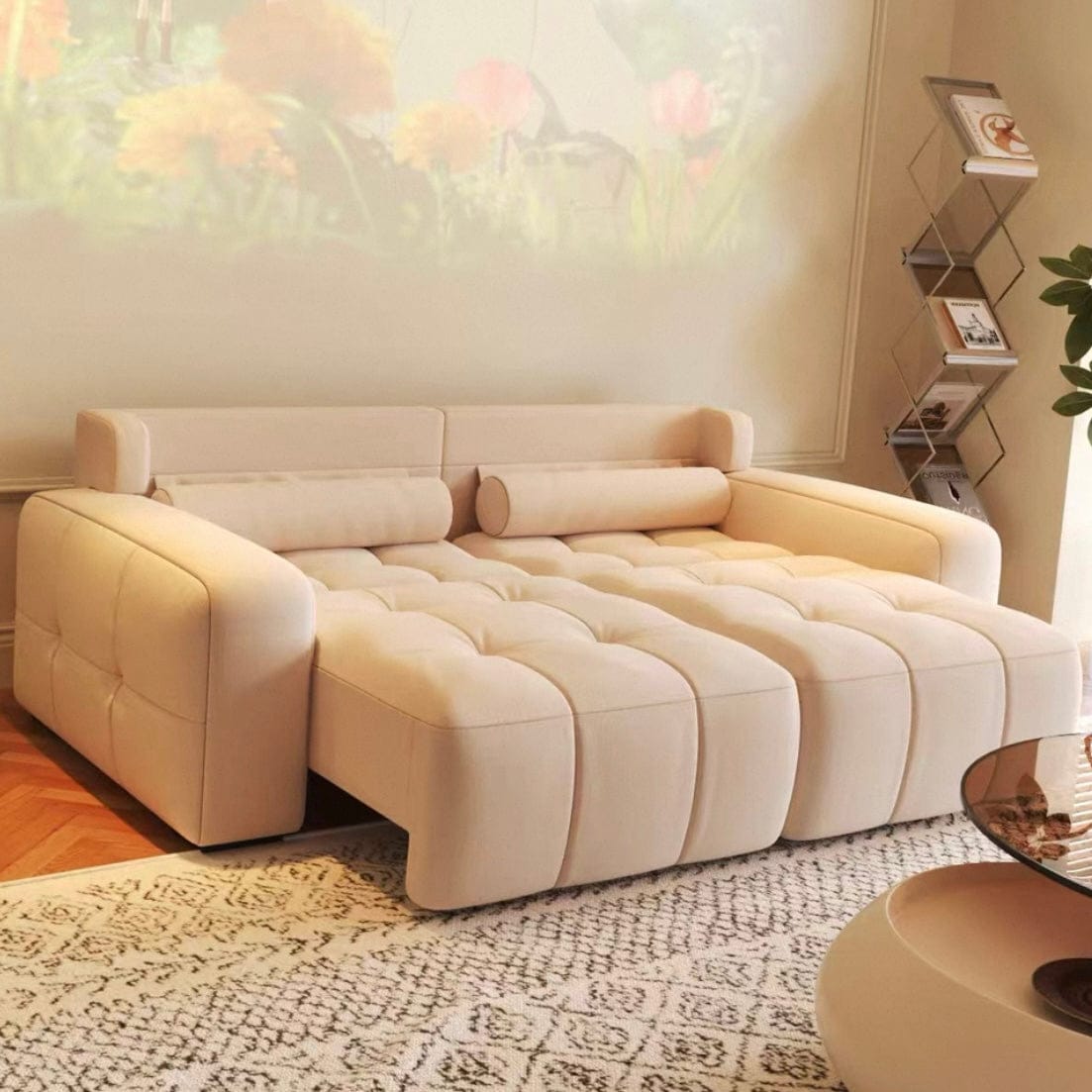 Home Atelier Kaven Scratch Resistant Electric Extendable Sofa Bed