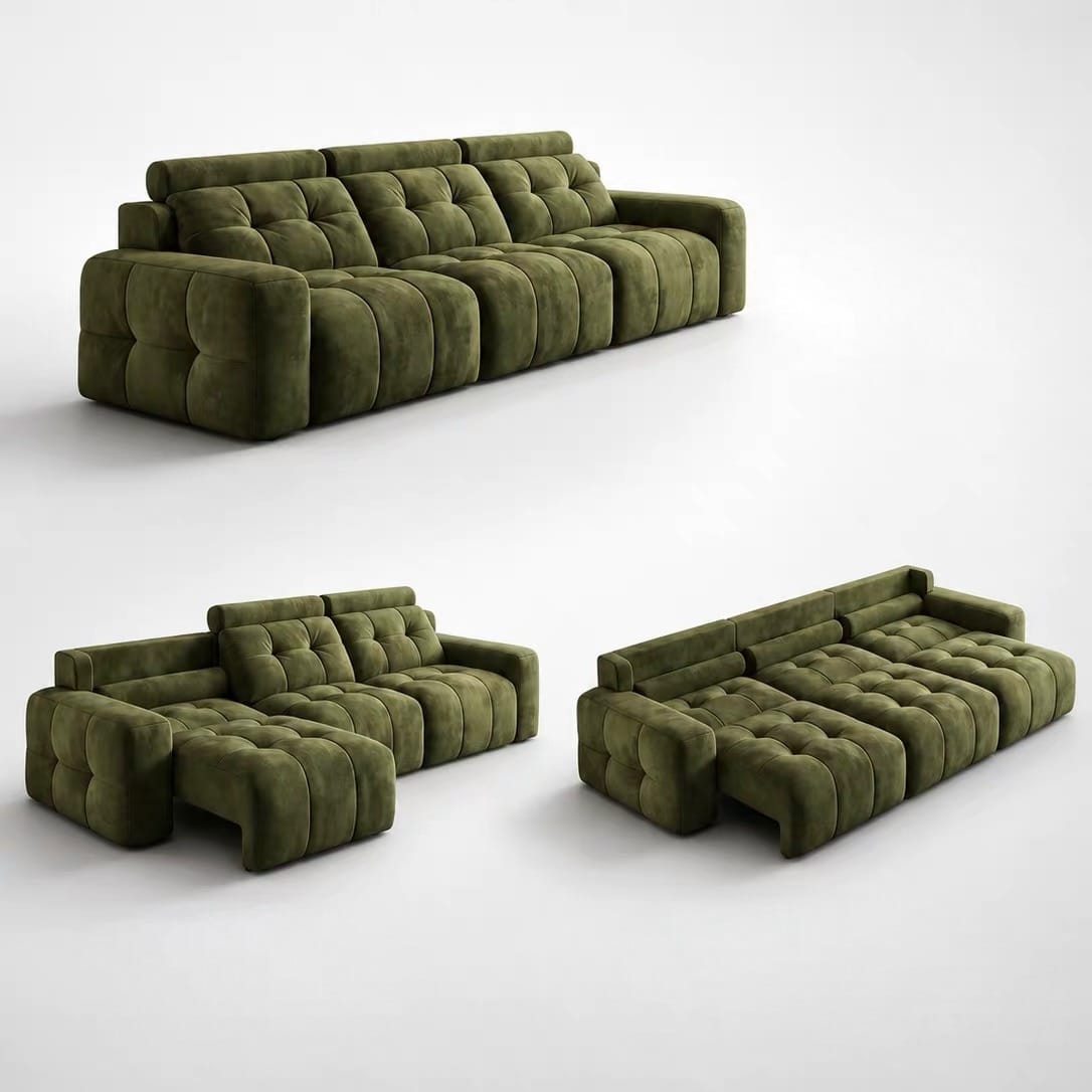 Home Atelier Kaven Scratch Resistant Electric Extendable Sofa Bed