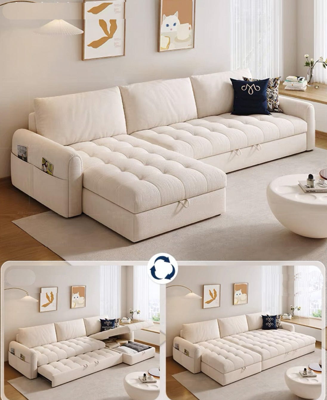 Home Atelier Kayle Scratch Resistant Sofa Bed