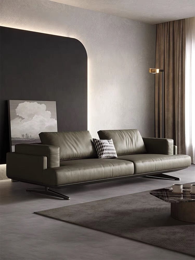 Home Atelier Kaysen Genuine Cowhide Leather Sofa