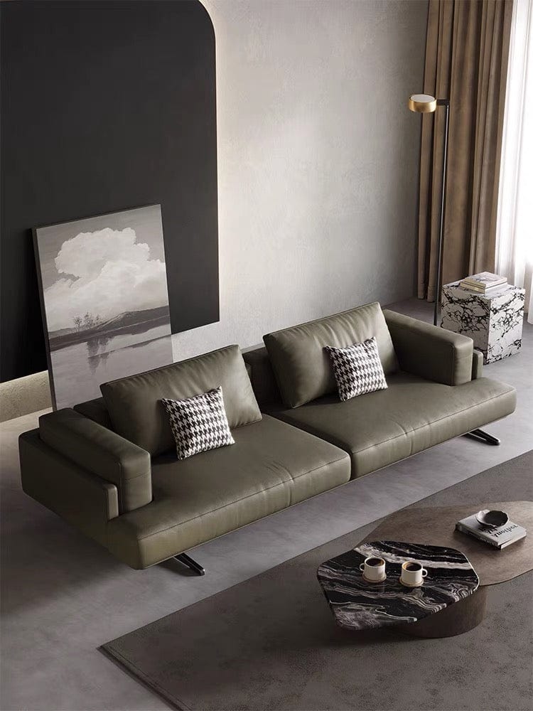 Home Atelier Kaysen Genuine Cowhide Leather Sofa