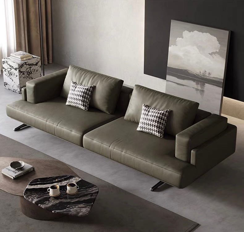 Home Atelier Kaysen Genuine Cowhide Leather Sofa