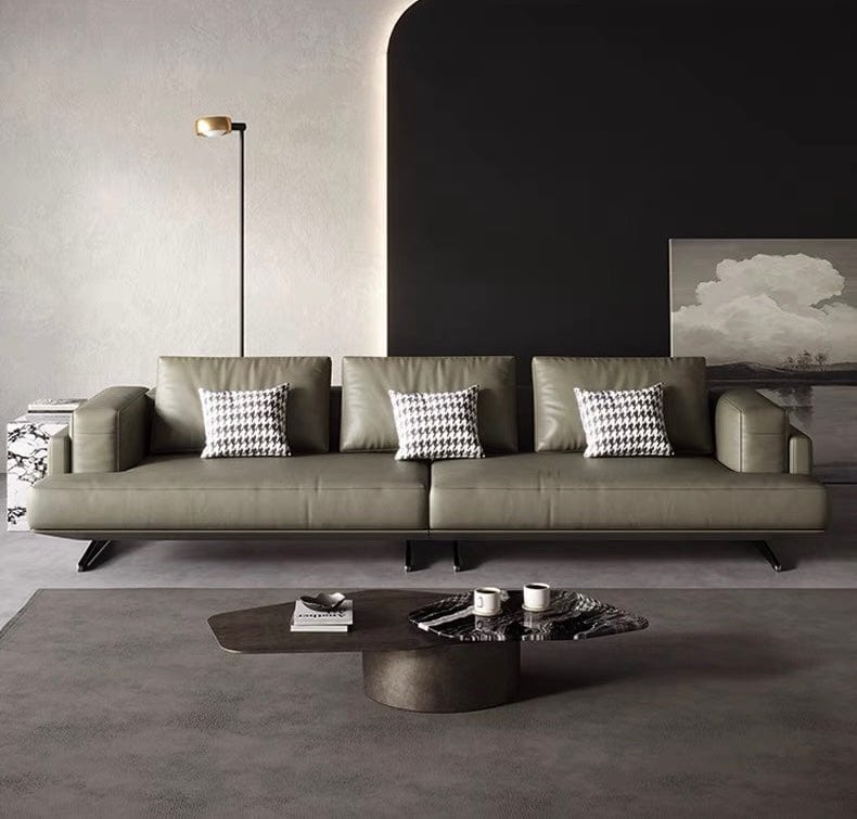 Home Atelier Kaysen Genuine Cowhide Leather Sofa