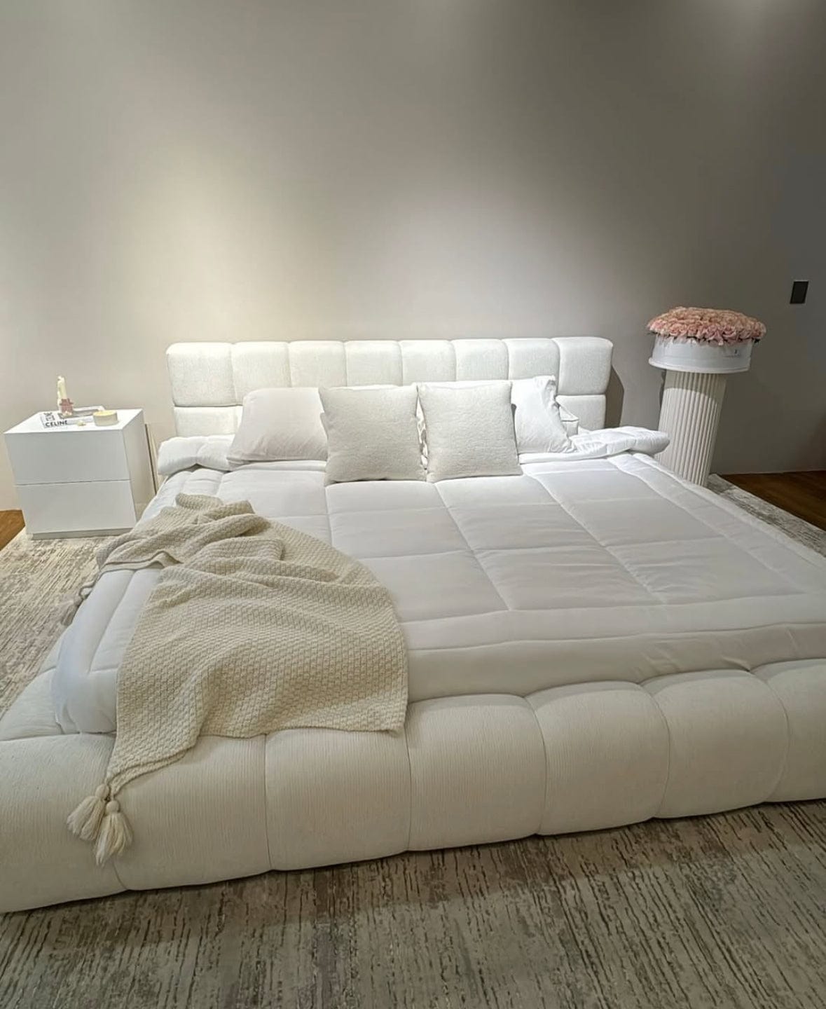 Home Atelier Kelly Boucle Bed Frame