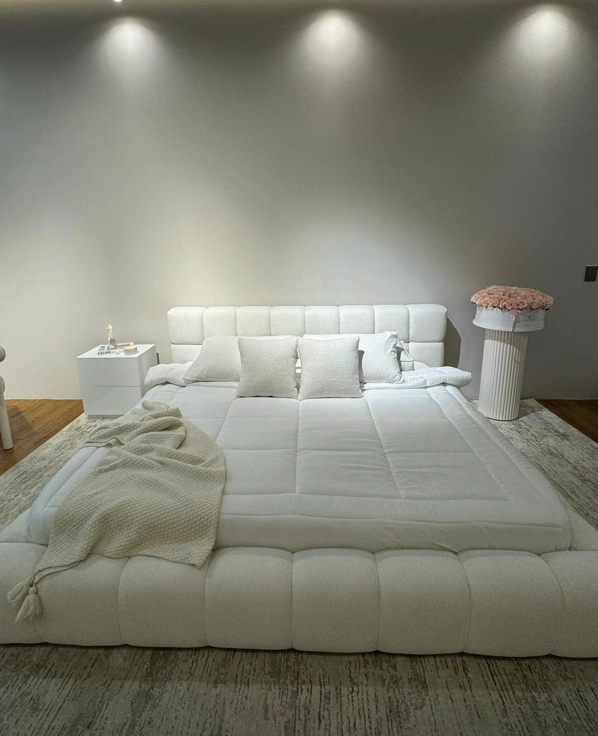 Home Atelier Kelly Boucle Bed Frame