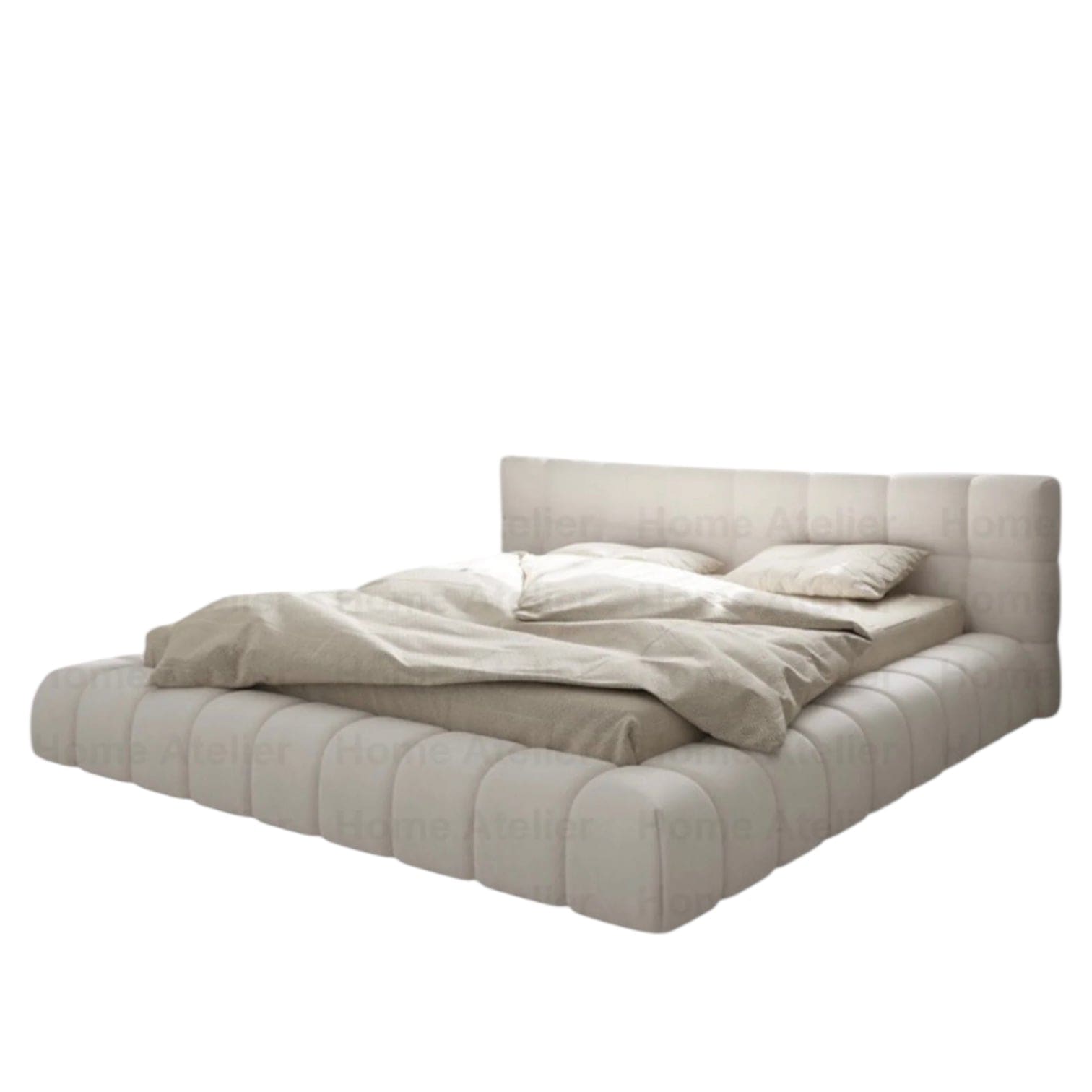 Home Atelier Kelly Boucle Bed Frame