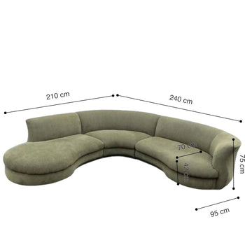 Home Atelier Kenneth Curve Sofa