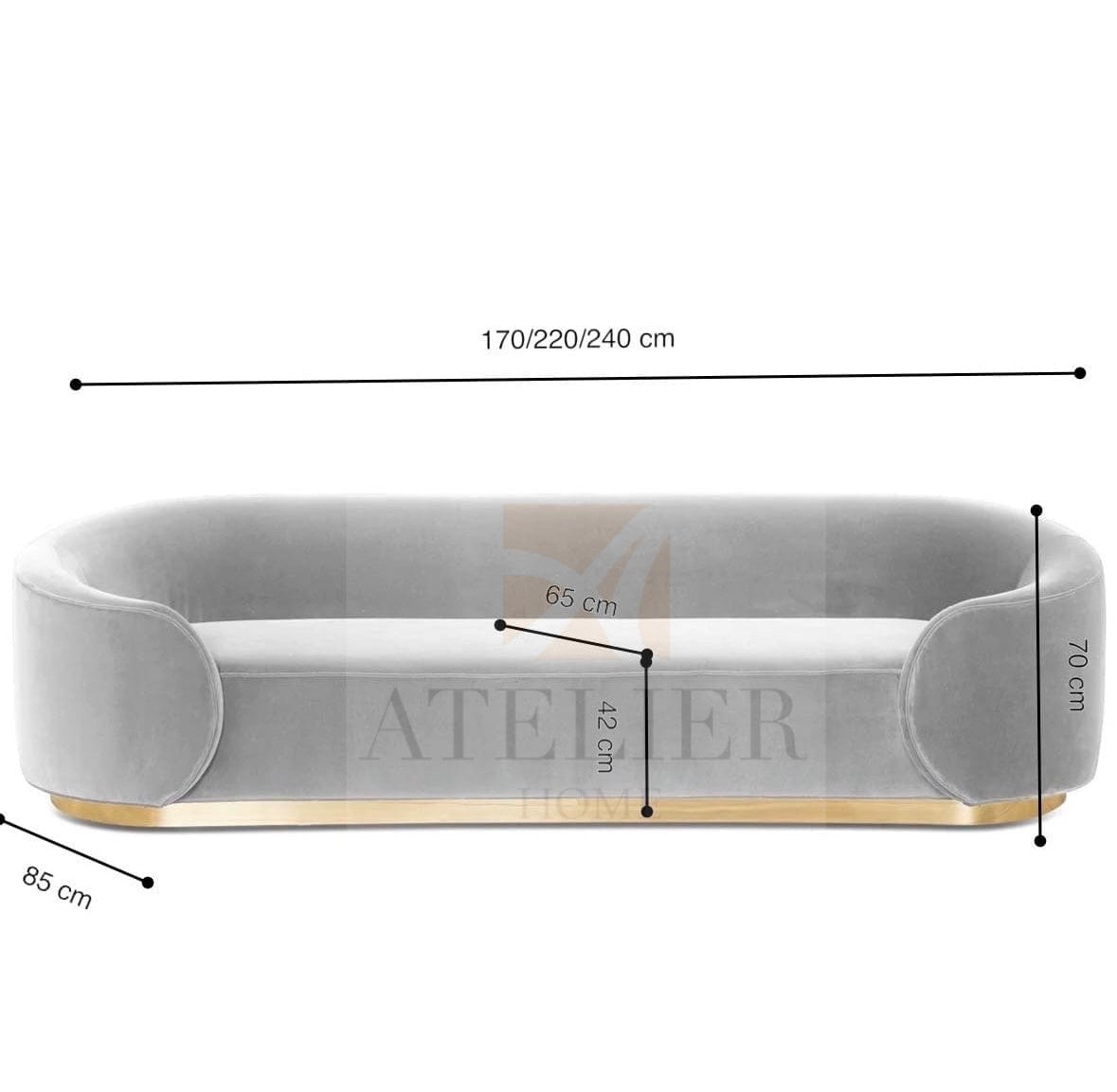 Home Atelier Kent Curve Sofa