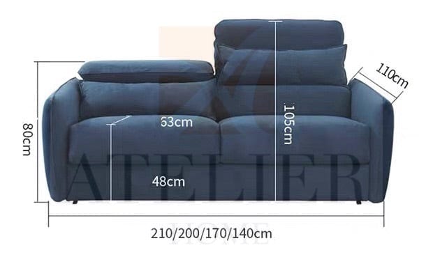 Home Atelier Kira Foldable Sofa Bed with Mattress