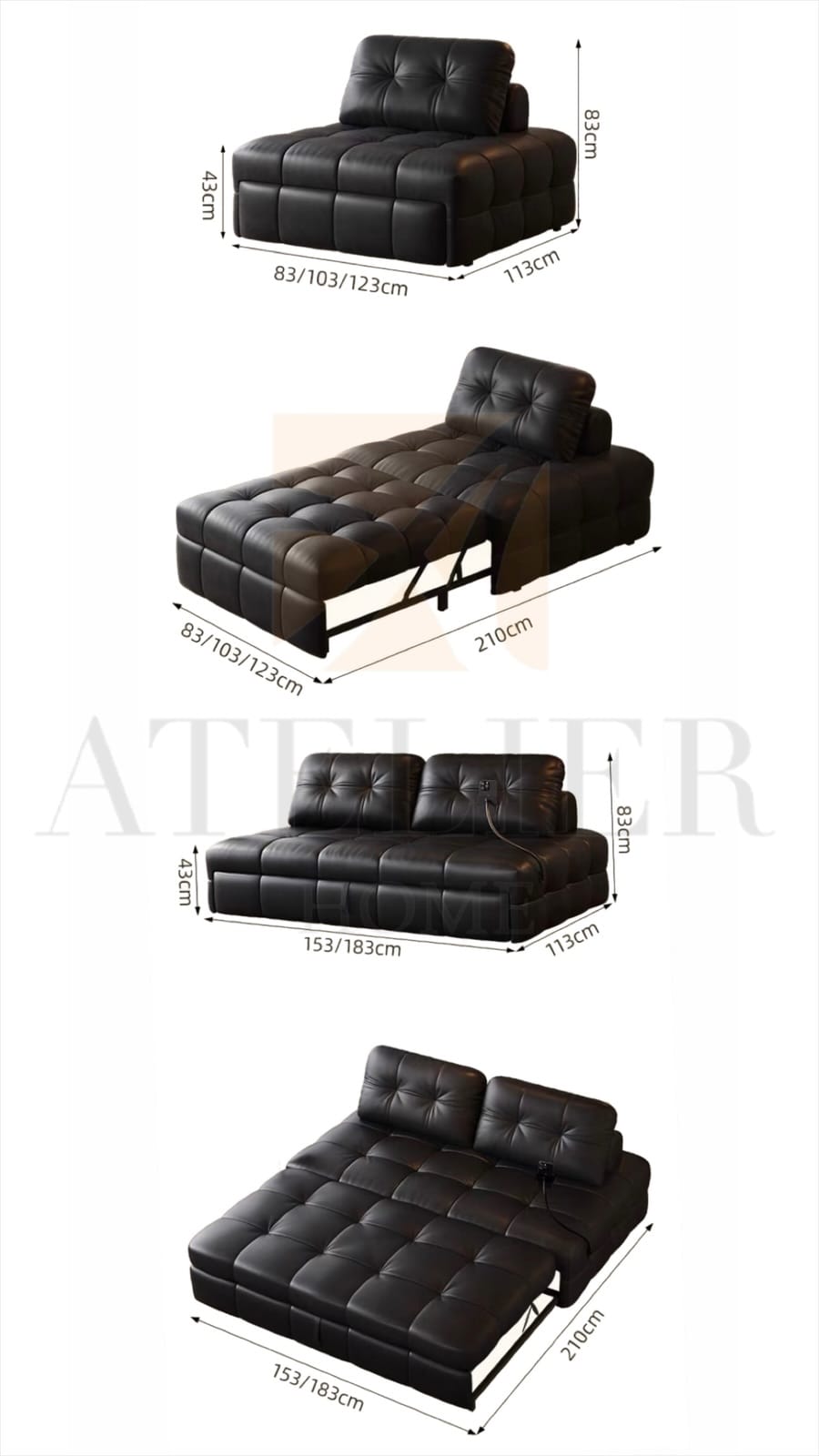 Home Atelier Koma Sofa Bed (Copy 10)