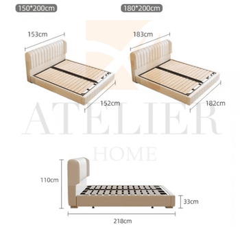 Home Atelier Kozen Leather Bed Frame