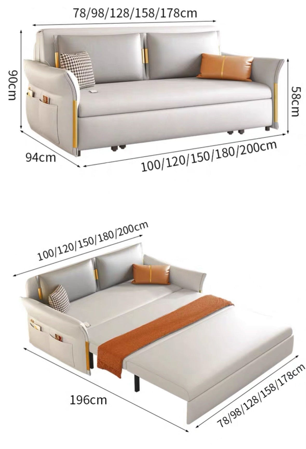 Home Atelier Kristen Electric Sofa Bed