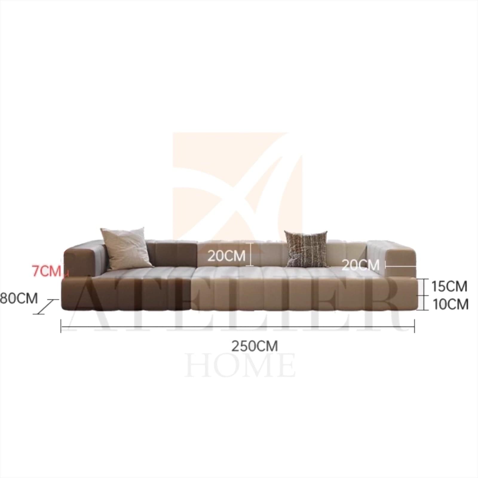 Home Atelier Lara Scratch Resistant Customise Bay Window Sofa