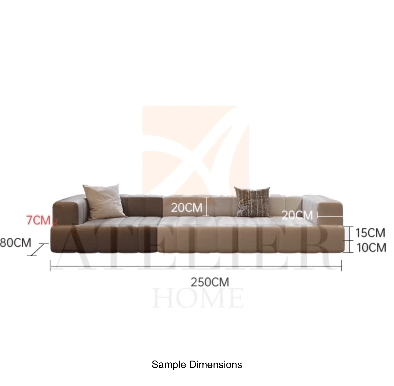 Home Atelier Lara Scratch Resistant Customise Bay Window Sofa