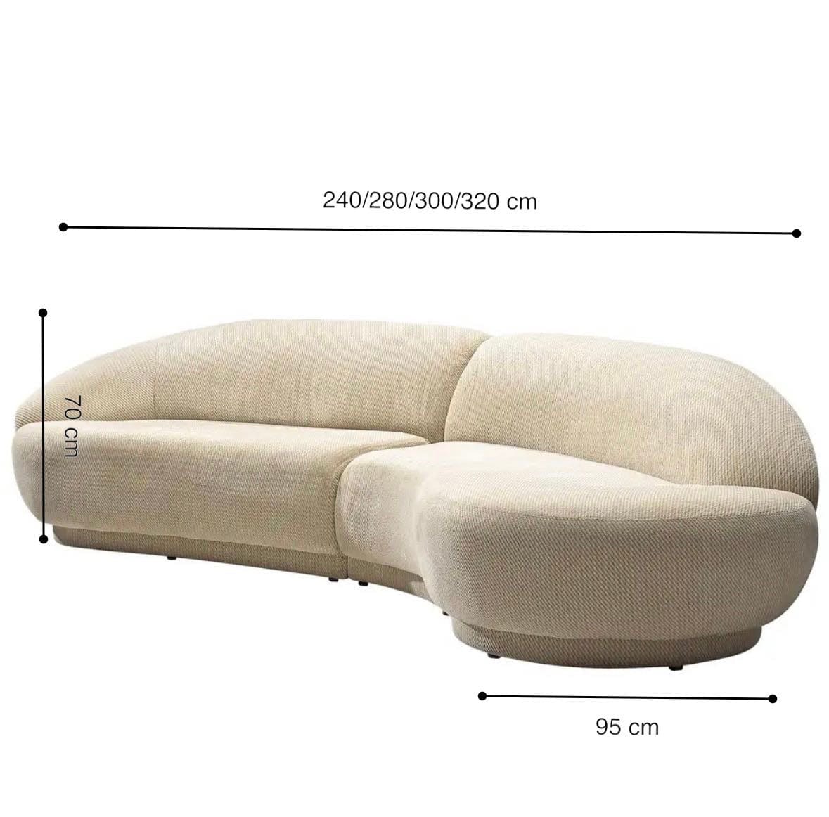 Home Atelier Larisey Sectional Curve Sofa