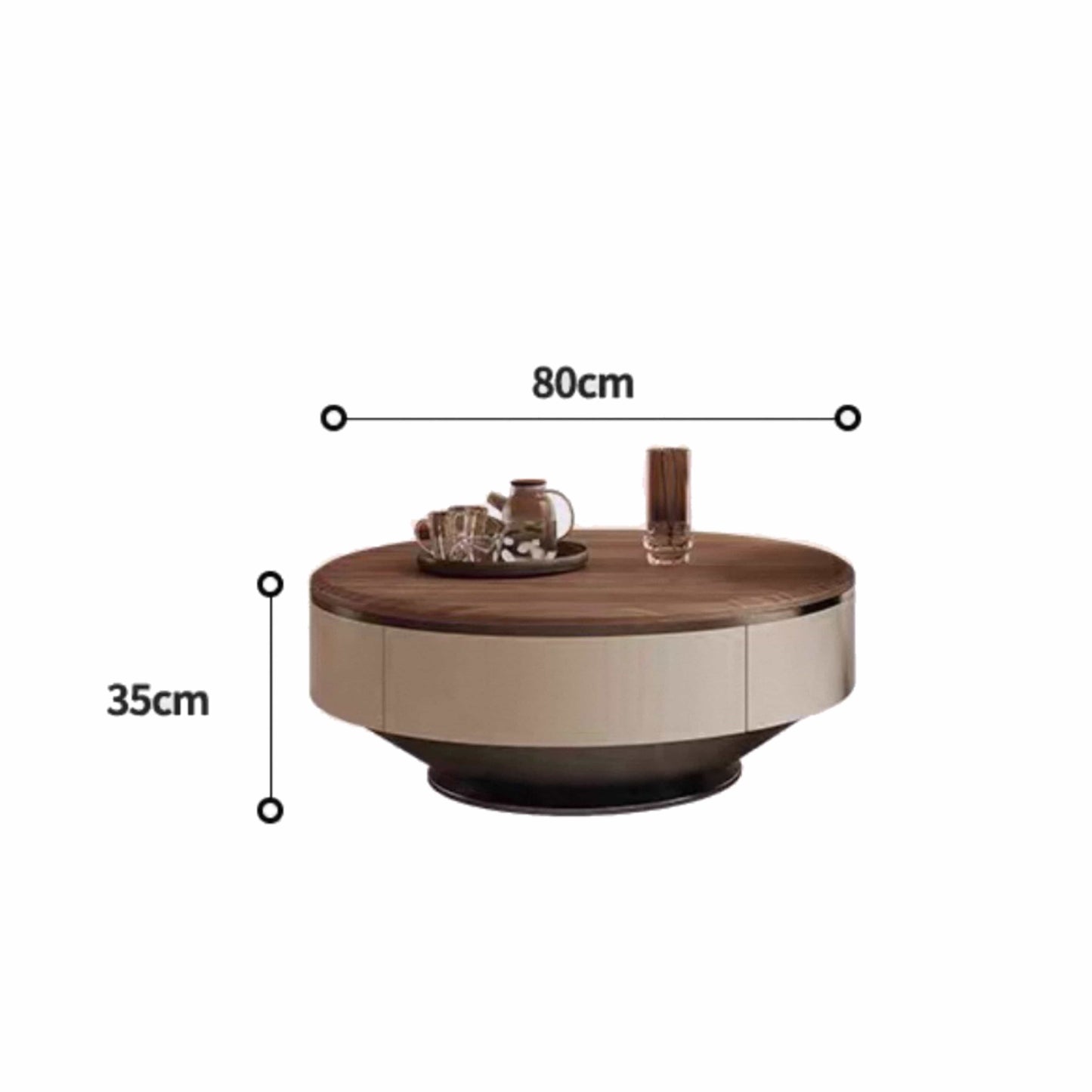 Home Atelier Larry Round Coffee Table Set