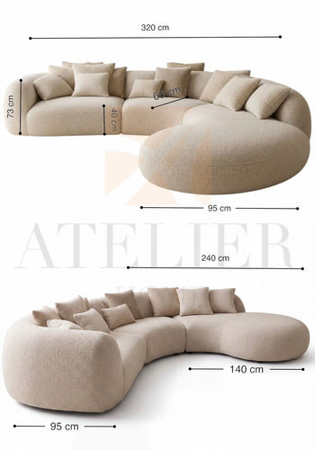 Home Atelier Laura Curve Sofa