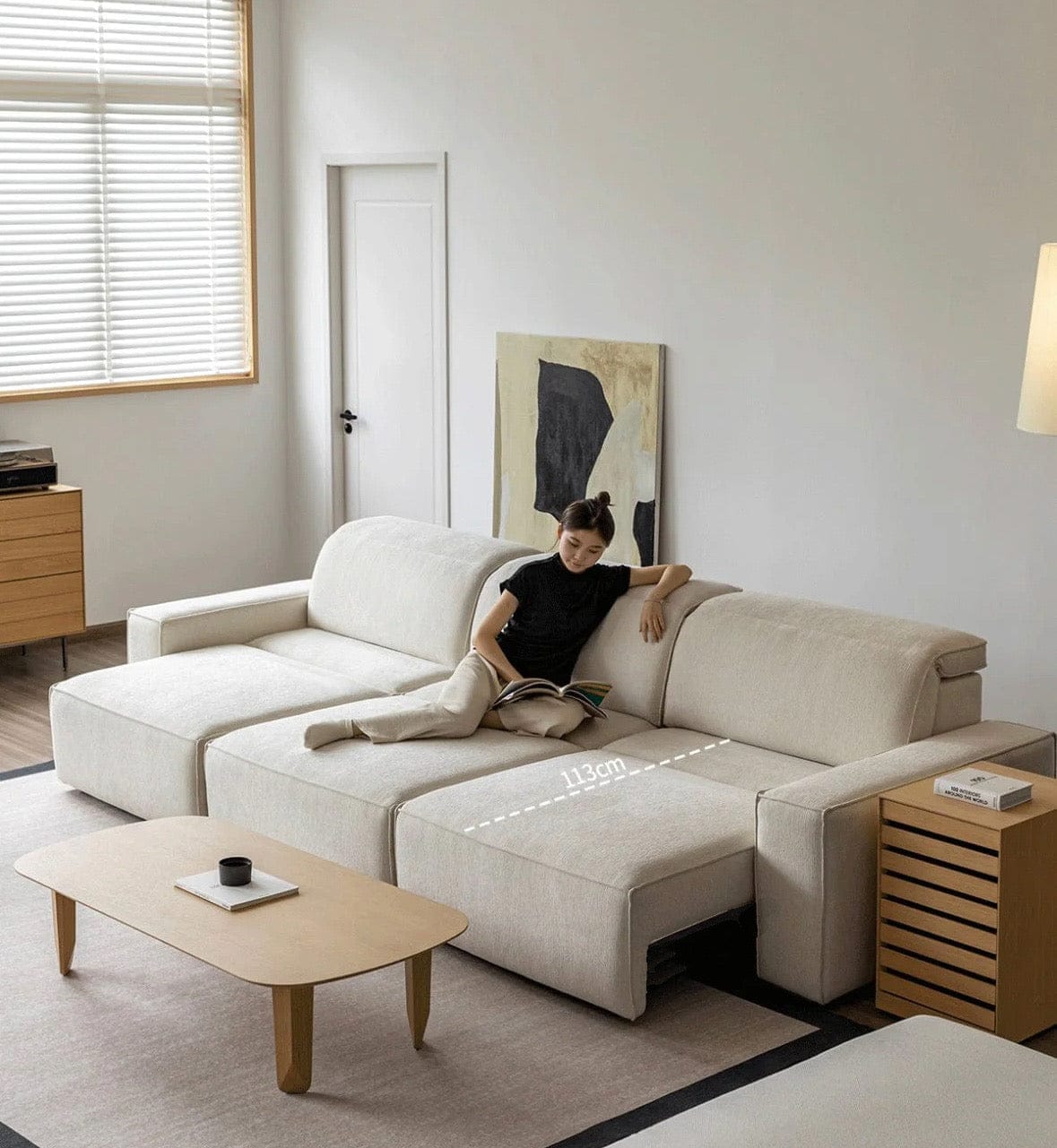 Home Atelier Laura Scratch Resistant Electric Sofa Bed