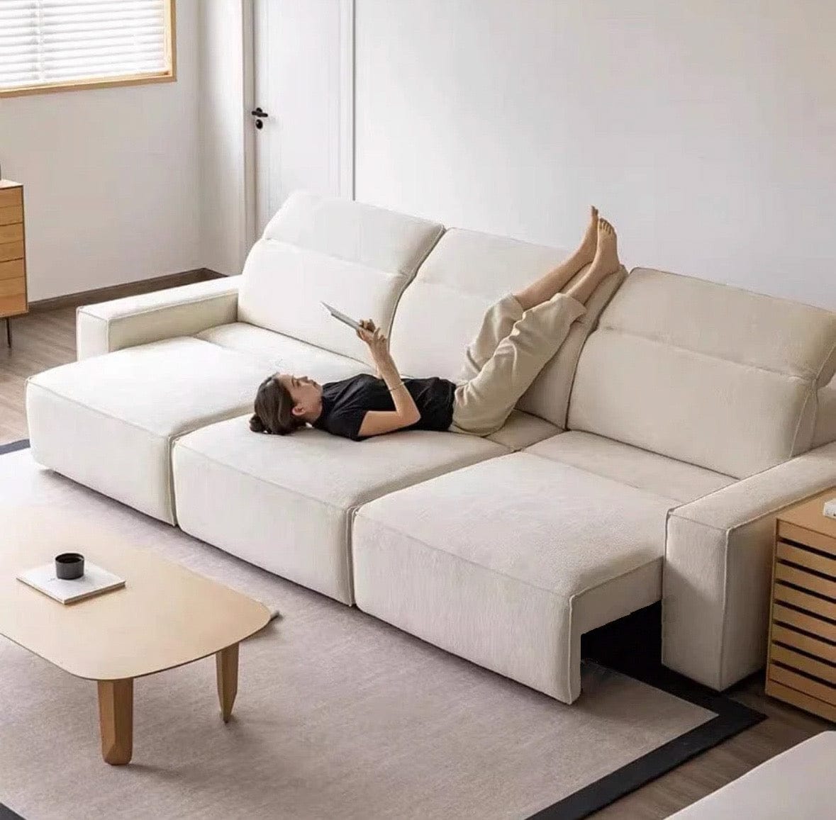 Home Atelier Laura Scratch Resistant Electric Sofa Bed