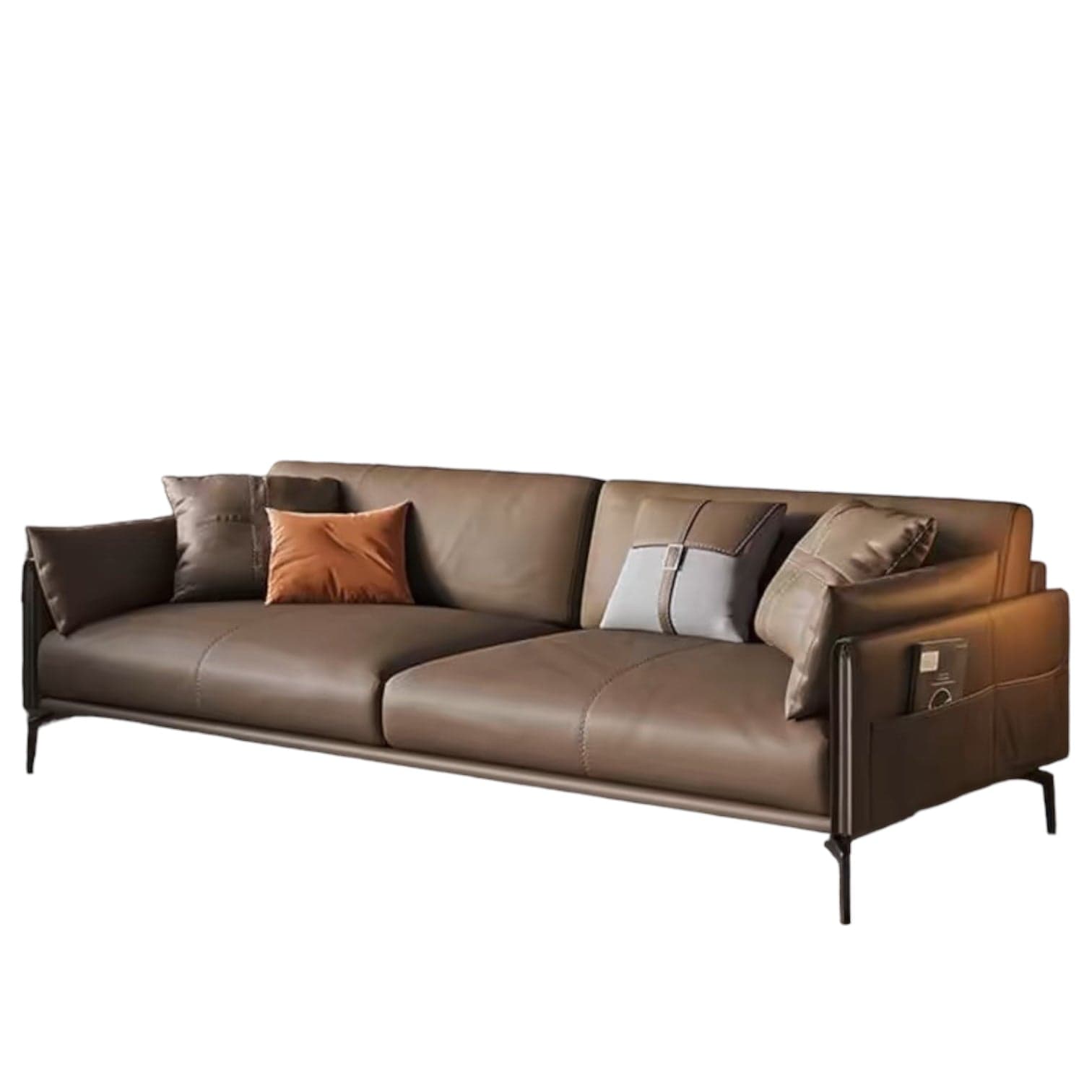 Home Atelier Laurent Genuine Cowhide Leather Sofa