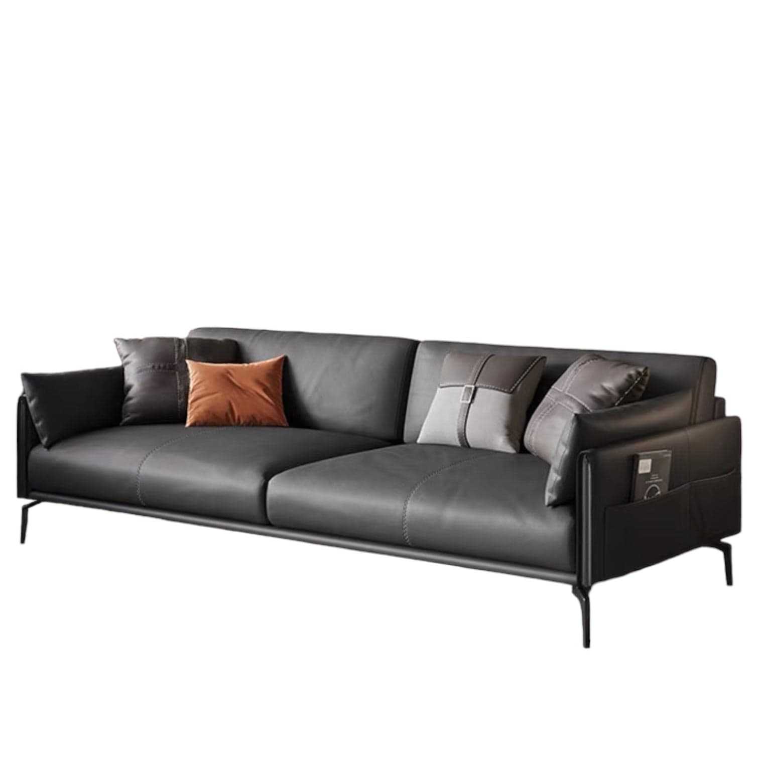 Home Atelier Laurent Genuine Cowhide Leather Sofa