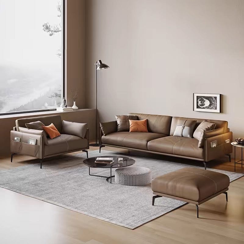 Home Atelier Laurent Genuine Cowhide Leather Sofa